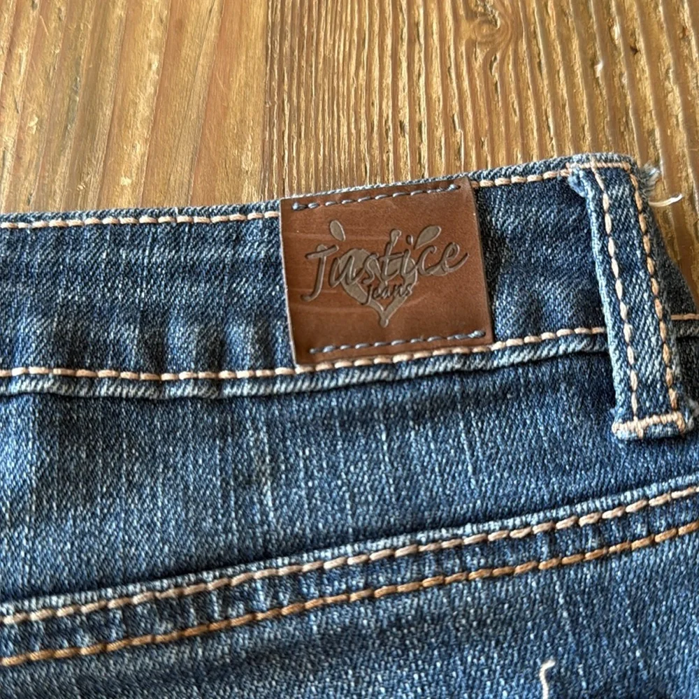 Justice Distressed denim Bermuda Shorts size 12R